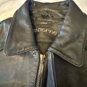 Claiborne Lambskin Black Jacket (M)
